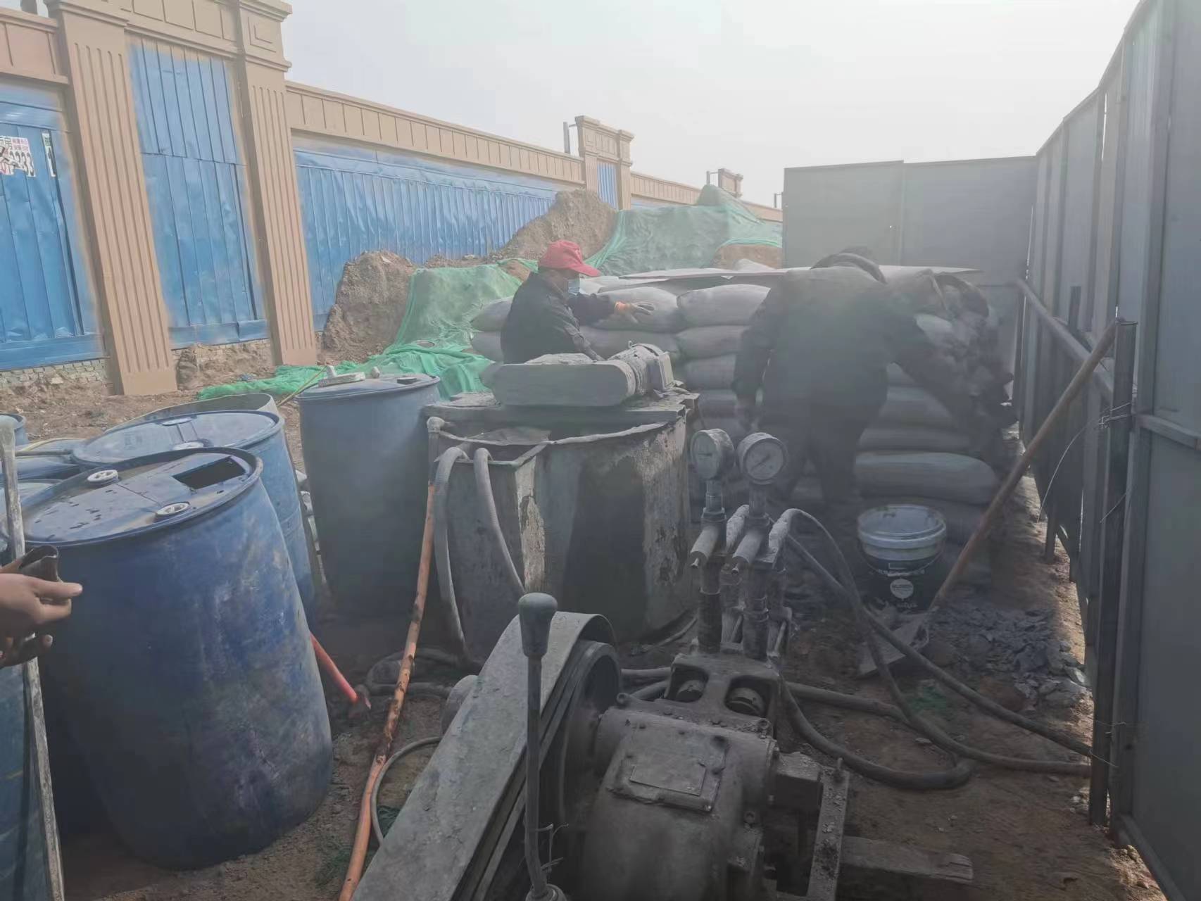 安居房屋下沉注浆